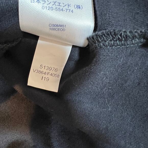 Land's End Tank Dress Black with White Embroidery and Pockets! Size XS - Picture 9 of 9